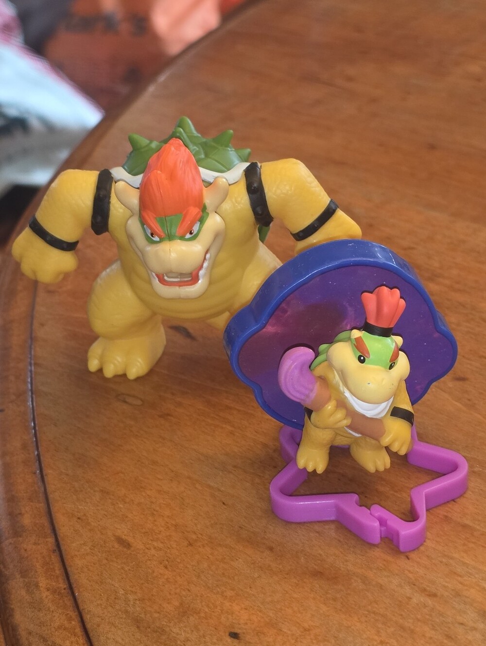 McDonalds Happy Meal Toy Super Mario Bros. Movie #7  Bowser Figure Lot Of 2